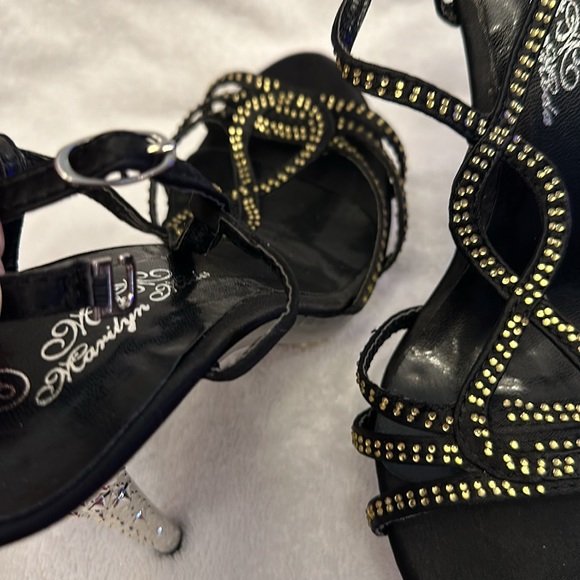 Marilyn Moda Black 5” Stilettos. Size 7.5 - Picture 3 of 4